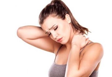 stiff neck movement with osteochondrosis