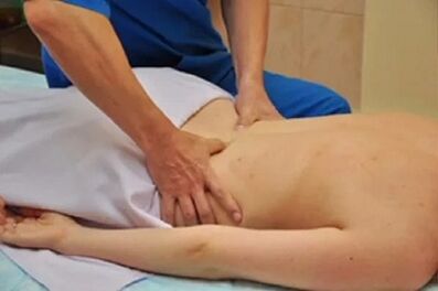 massage as a method of treating thoracic osteochondrosis